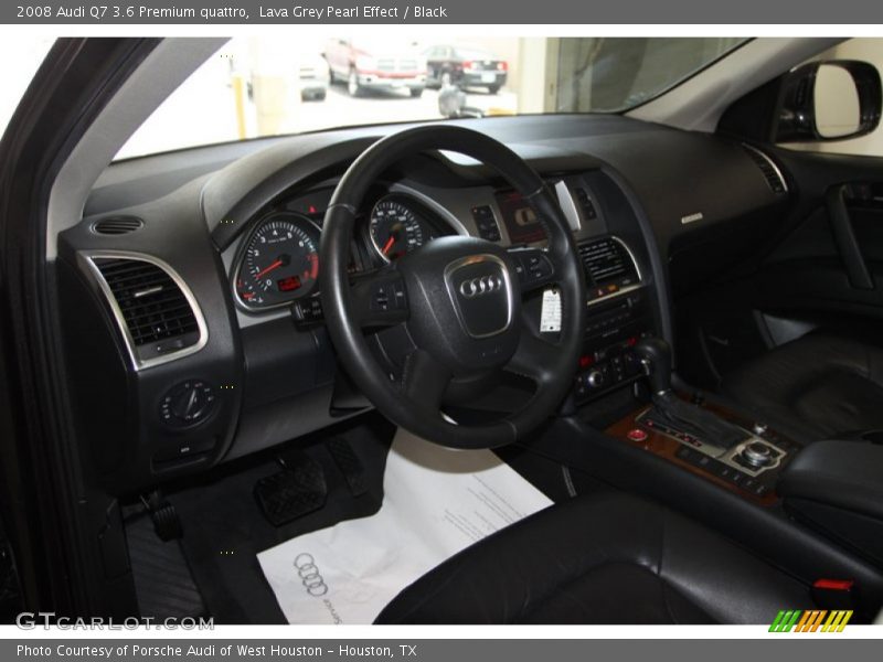 Lava Grey Pearl Effect / Black 2008 Audi Q7 3.6 Premium quattro