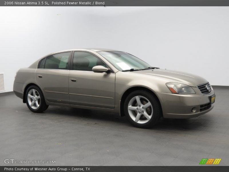 Polished Pewter Metallic / Blond 2006 Nissan Altima 3.5 SL
