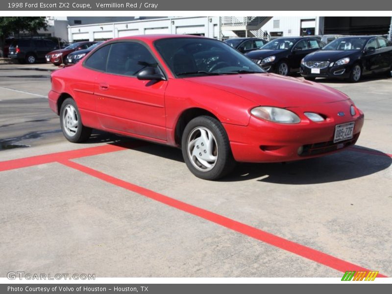 Vermillion Red / Gray 1998 Ford Escort ZX2 Coupe