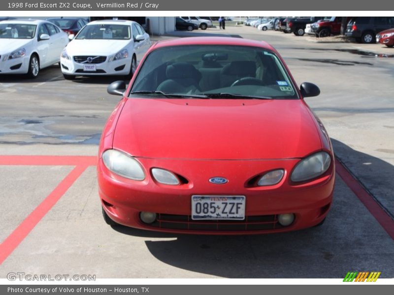 Vermillion Red / Gray 1998 Ford Escort ZX2 Coupe