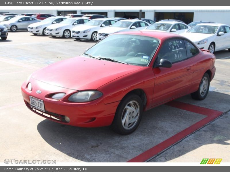 Vermillion Red / Gray 1998 Ford Escort ZX2 Coupe