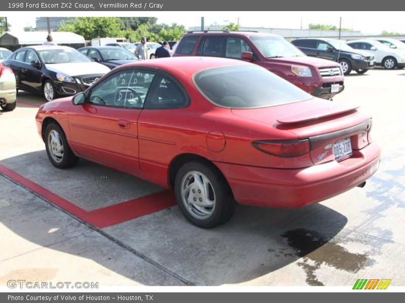 Vermillion Red / Gray 1998 Ford Escort ZX2 Coupe