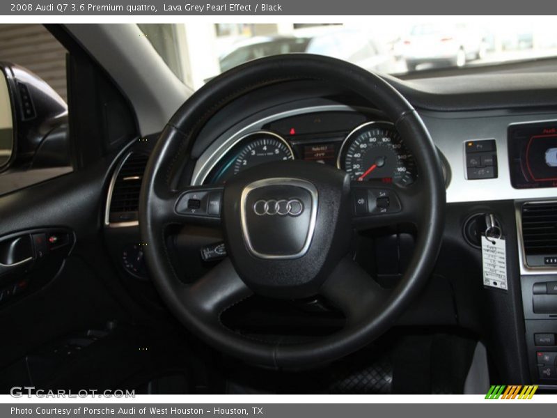 Lava Grey Pearl Effect / Black 2008 Audi Q7 3.6 Premium quattro