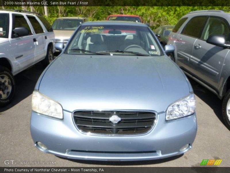 Satin Blue Pearl / Frost 2000 Nissan Maxima GLE