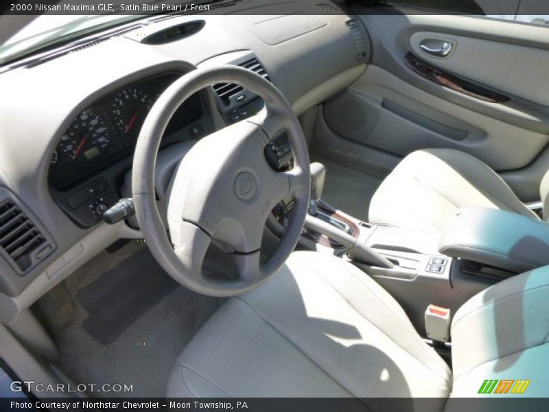 Satin Blue Pearl / Frost 2000 Nissan Maxima GLE