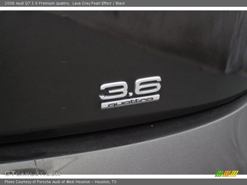 Lava Grey Pearl Effect / Black 2008 Audi Q7 3.6 Premium quattro