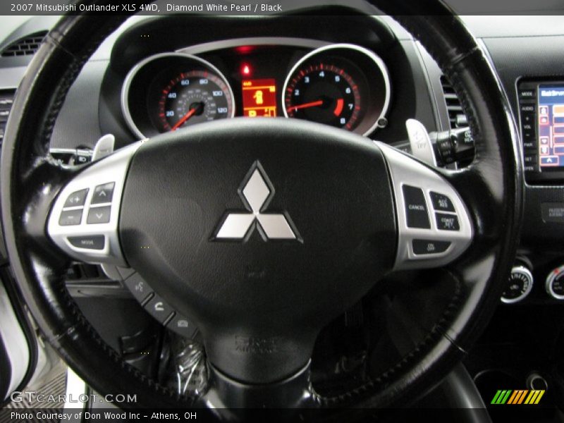 Diamond White Pearl / Black 2007 Mitsubishi Outlander XLS 4WD