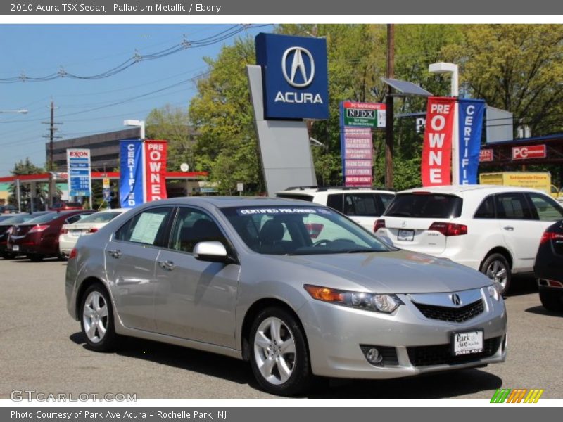 Palladium Metallic / Ebony 2010 Acura TSX Sedan