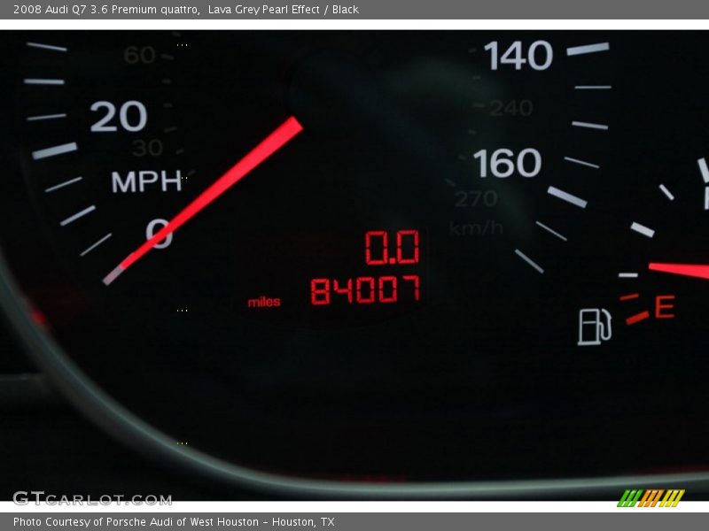 Lava Grey Pearl Effect / Black 2008 Audi Q7 3.6 Premium quattro