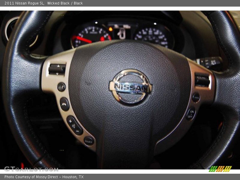 Wicked Black / Black 2011 Nissan Rogue SL