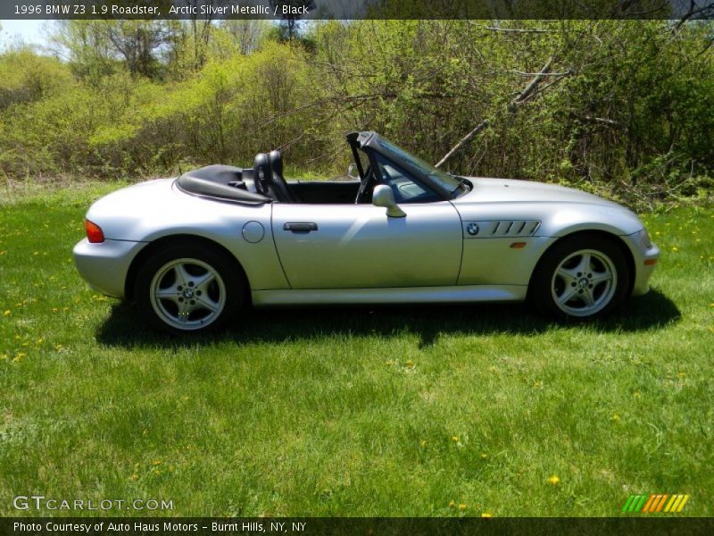 Arctic Silver Metallic / Black 1996 BMW Z3 1.9 Roadster