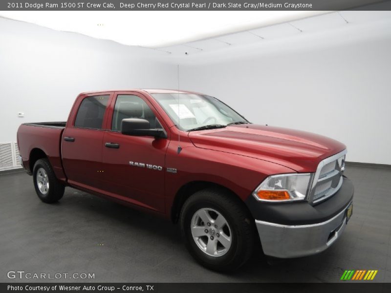 Deep Cherry Red Crystal Pearl / Dark Slate Gray/Medium Graystone 2011 Dodge Ram 1500 ST Crew Cab