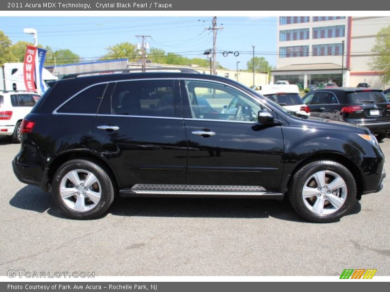 Crystal Black Pearl / Taupe 2011 Acura MDX Technology