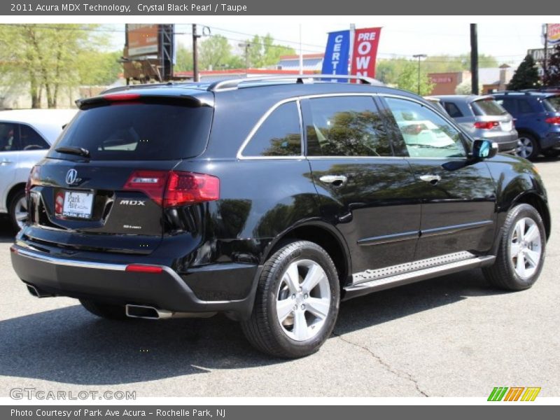 Crystal Black Pearl / Taupe 2011 Acura MDX Technology