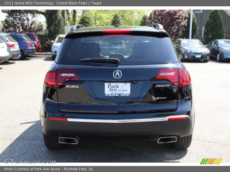 Crystal Black Pearl / Taupe 2011 Acura MDX Technology