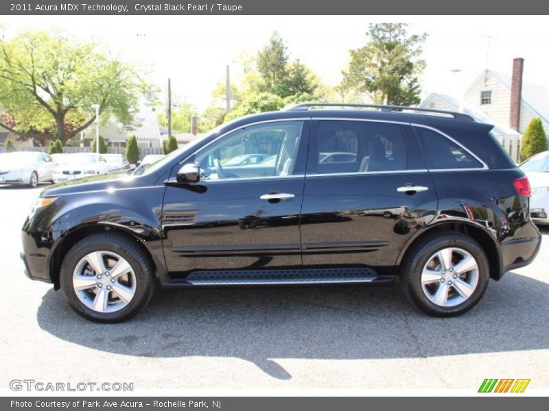 Crystal Black Pearl / Taupe 2011 Acura MDX Technology
