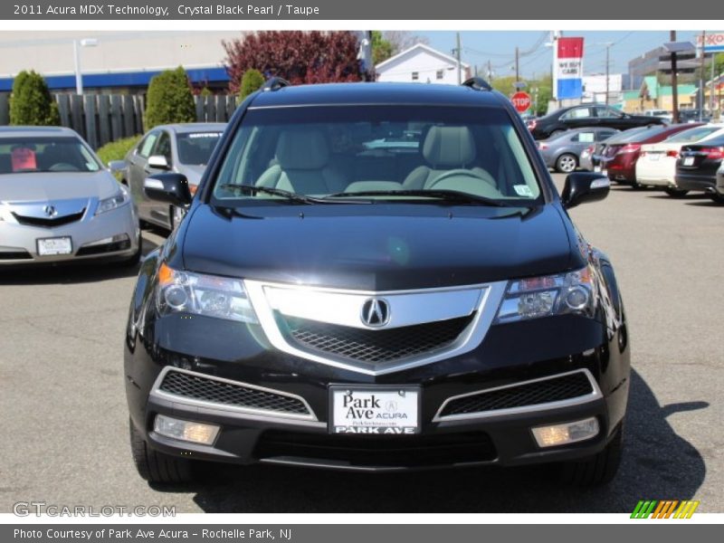 Crystal Black Pearl / Taupe 2011 Acura MDX Technology
