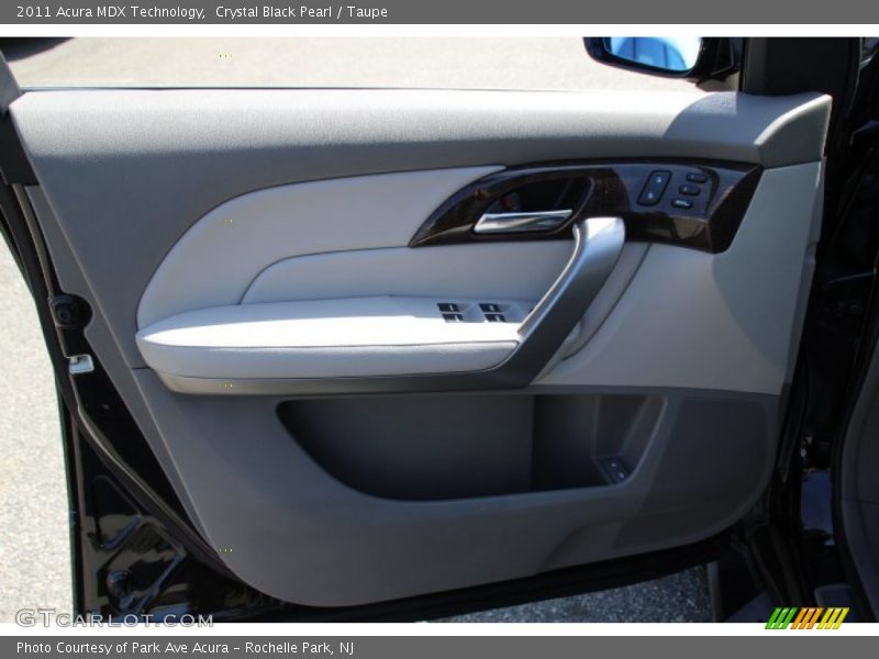 Crystal Black Pearl / Taupe 2011 Acura MDX Technology
