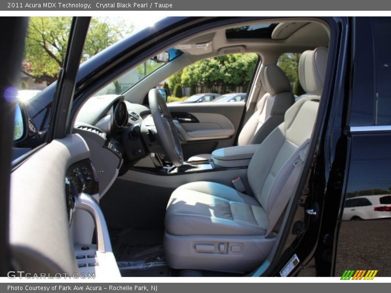 Crystal Black Pearl / Taupe 2011 Acura MDX Technology