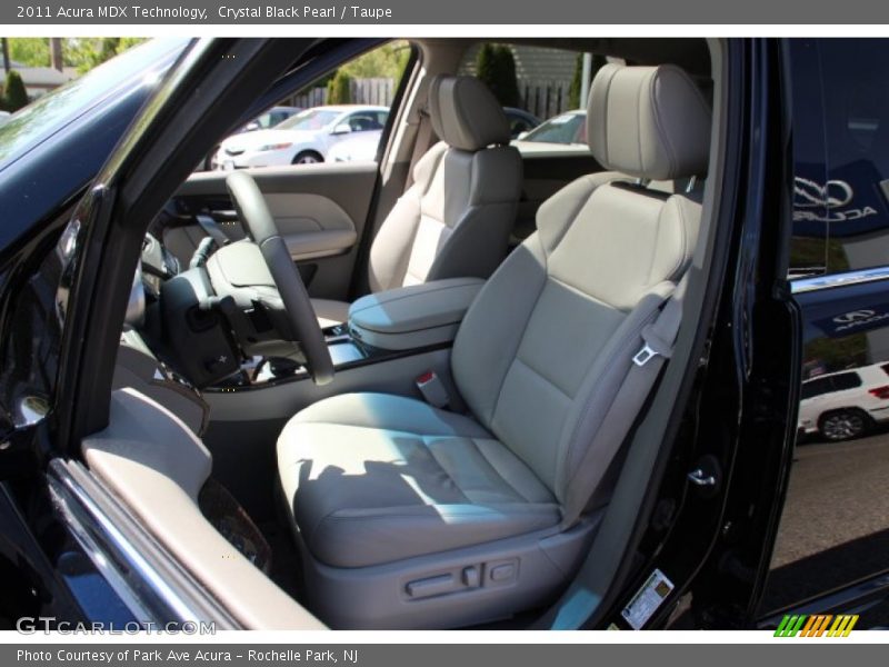 Crystal Black Pearl / Taupe 2011 Acura MDX Technology