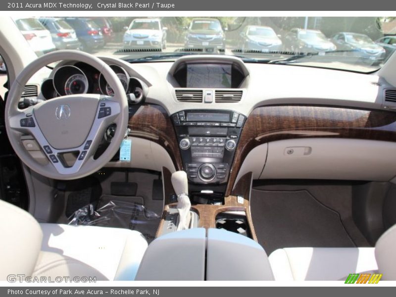 Crystal Black Pearl / Taupe 2011 Acura MDX Technology