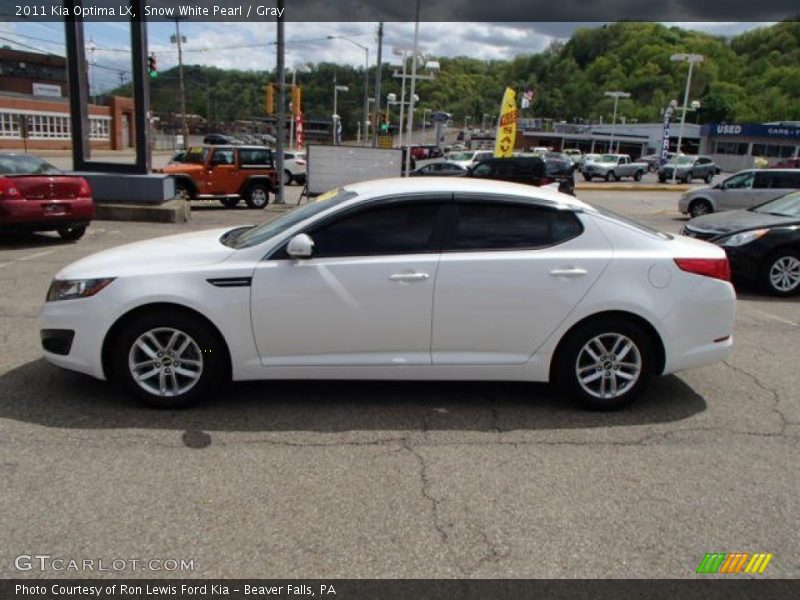 Snow White Pearl / Gray 2011 Kia Optima LX