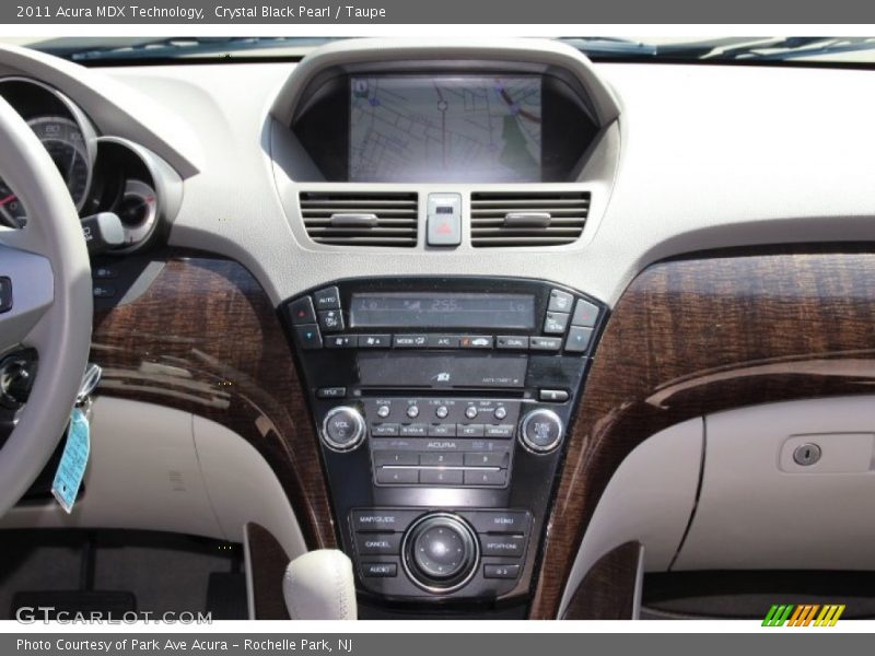 Crystal Black Pearl / Taupe 2011 Acura MDX Technology