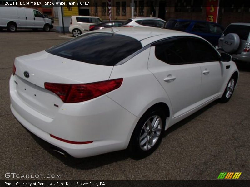 Snow White Pearl / Gray 2011 Kia Optima LX