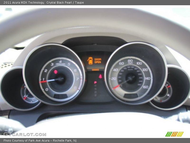 Crystal Black Pearl / Taupe 2011 Acura MDX Technology