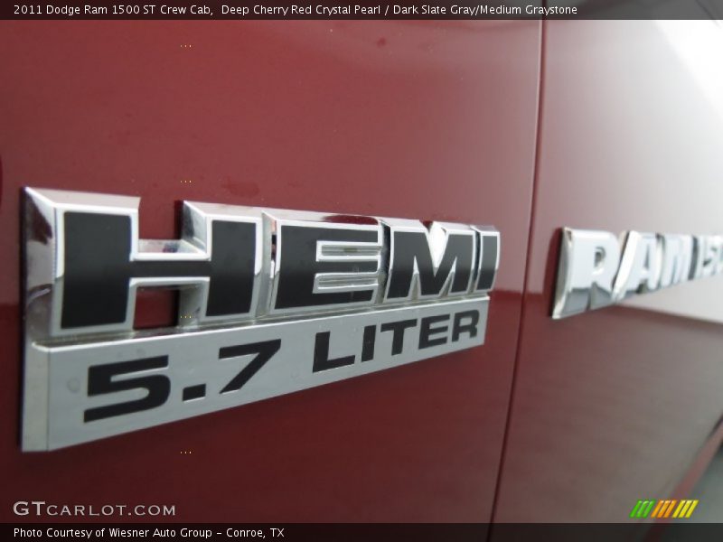 Deep Cherry Red Crystal Pearl / Dark Slate Gray/Medium Graystone 2011 Dodge Ram 1500 ST Crew Cab