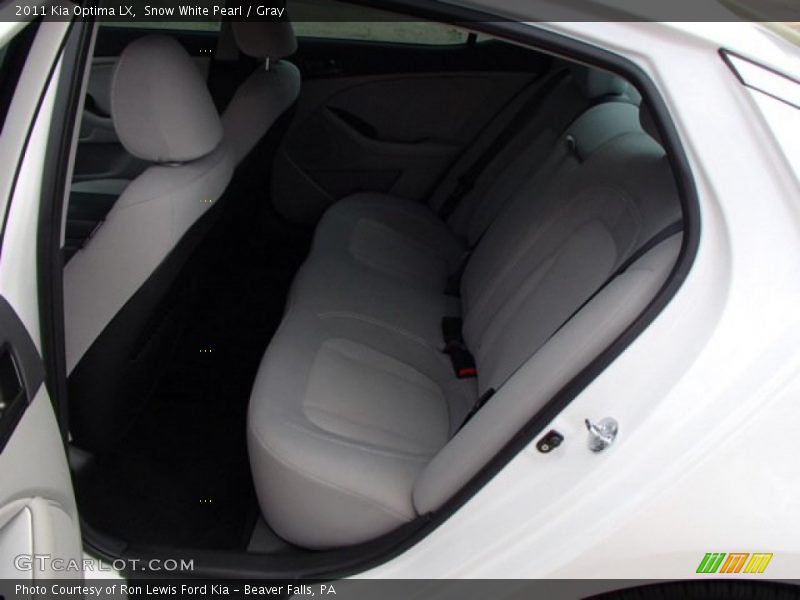 Snow White Pearl / Gray 2011 Kia Optima LX