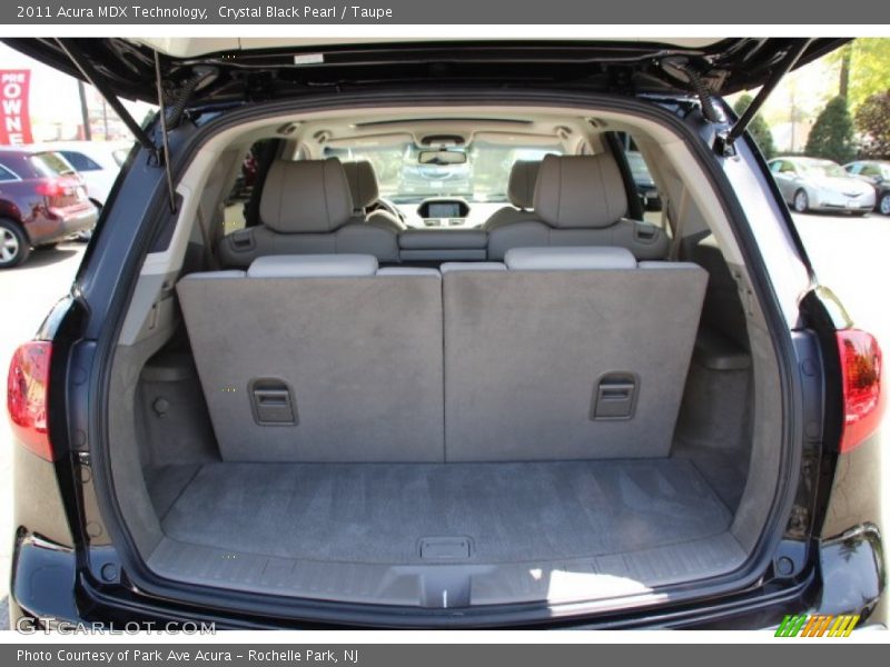 Crystal Black Pearl / Taupe 2011 Acura MDX Technology