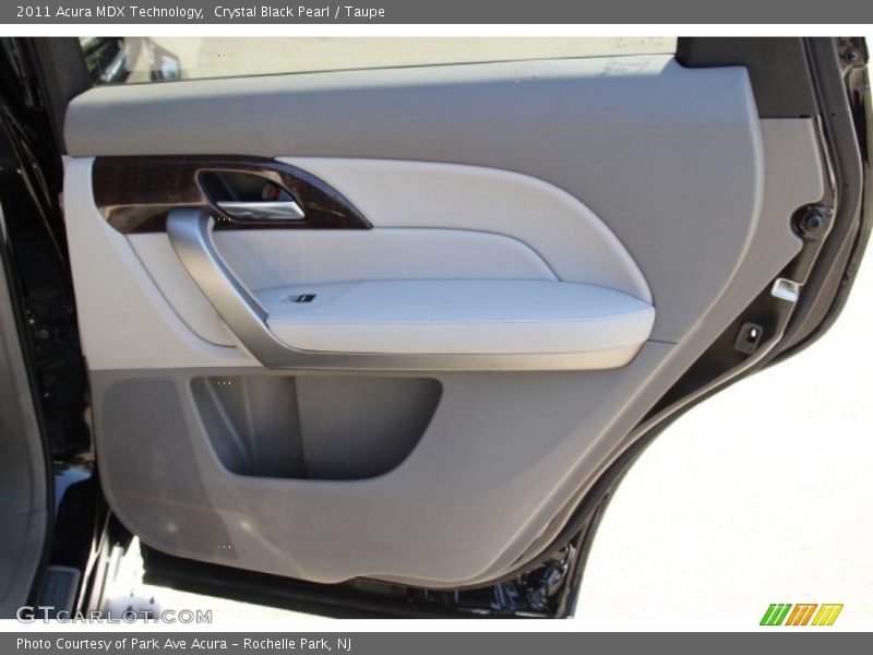 Crystal Black Pearl / Taupe 2011 Acura MDX Technology
