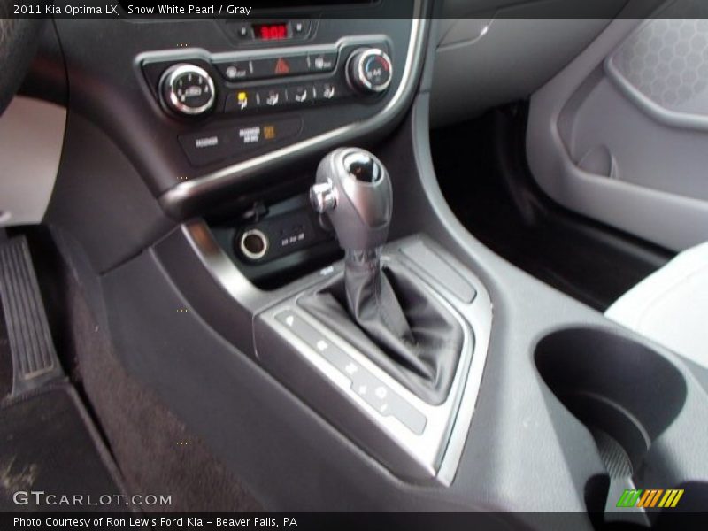 Snow White Pearl / Gray 2011 Kia Optima LX