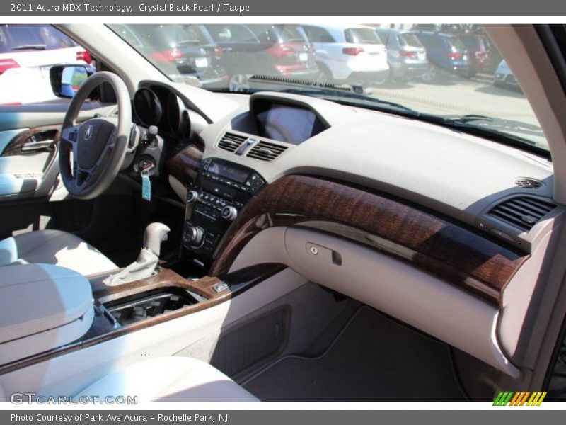 Crystal Black Pearl / Taupe 2011 Acura MDX Technology
