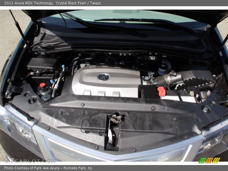 Crystal Black Pearl / Taupe 2011 Acura MDX Technology