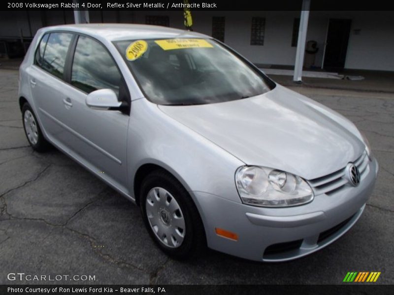 Reflex Silver Metallic / Anthracite Black 2008 Volkswagen Rabbit 4 Door