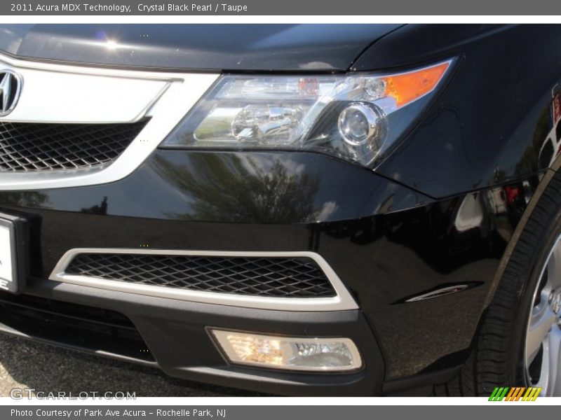Crystal Black Pearl / Taupe 2011 Acura MDX Technology