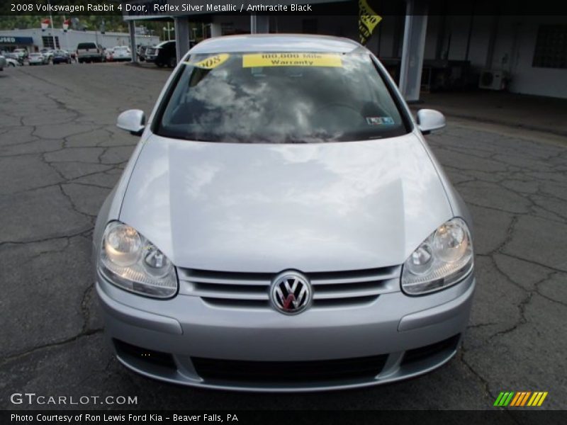 Reflex Silver Metallic / Anthracite Black 2008 Volkswagen Rabbit 4 Door