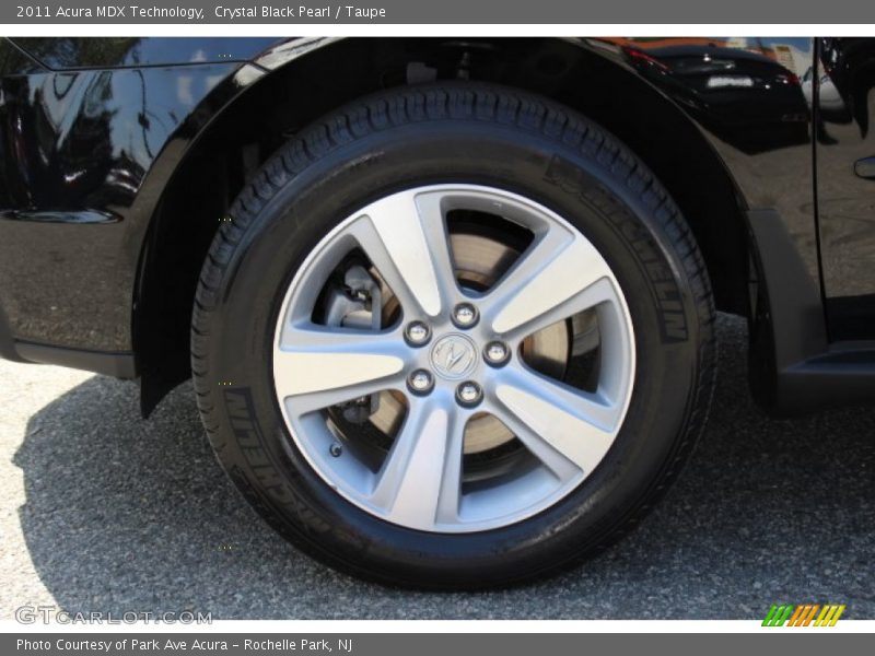 Crystal Black Pearl / Taupe 2011 Acura MDX Technology