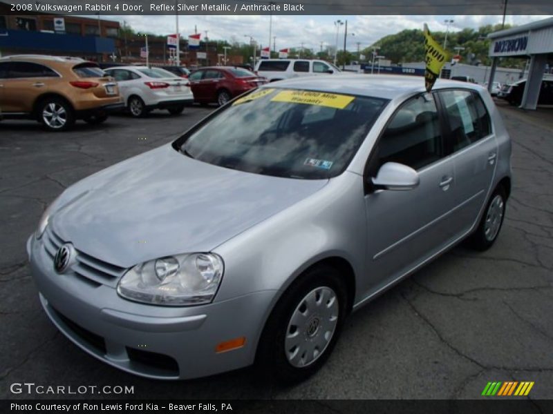 Reflex Silver Metallic / Anthracite Black 2008 Volkswagen Rabbit 4 Door