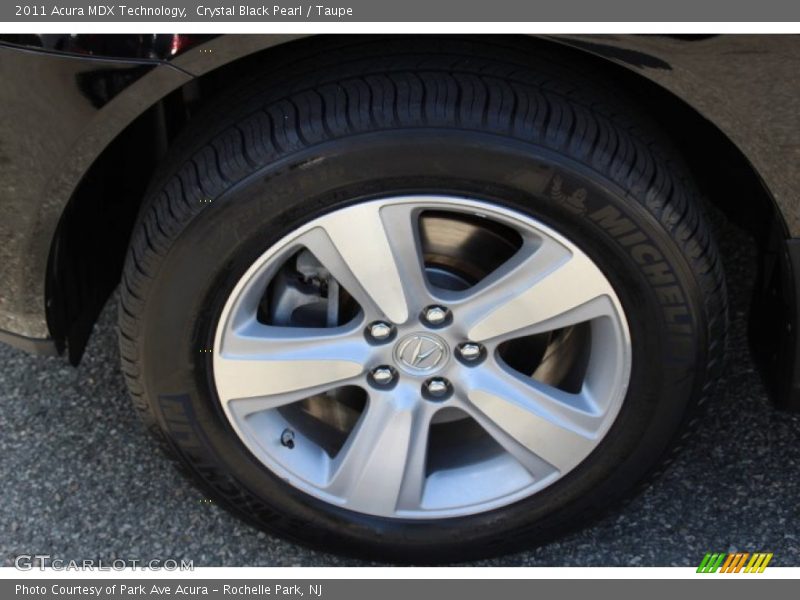 Crystal Black Pearl / Taupe 2011 Acura MDX Technology