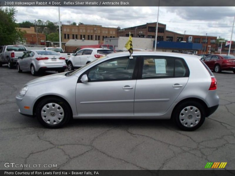 Reflex Silver Metallic / Anthracite Black 2008 Volkswagen Rabbit 4 Door