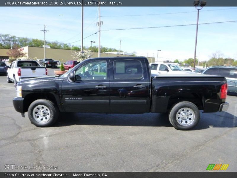 Black / Dark Titanium 2009 Chevrolet Silverado 1500 LS Crew Cab
