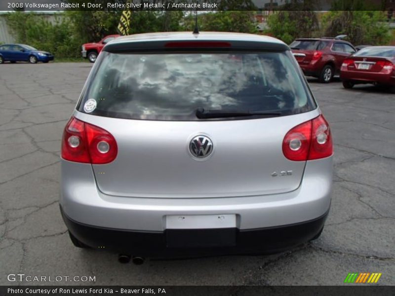 Reflex Silver Metallic / Anthracite Black 2008 Volkswagen Rabbit 4 Door