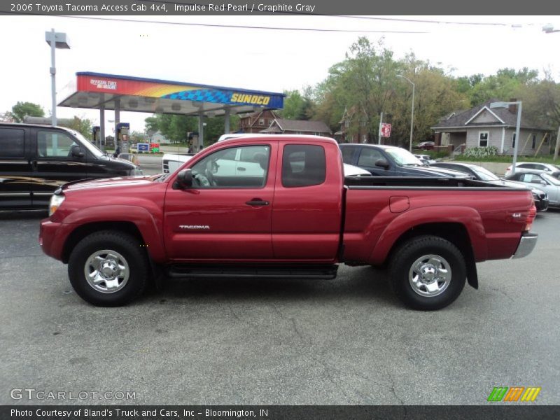 Impulse Red Pearl / Graphite Gray 2006 Toyota Tacoma Access Cab 4x4