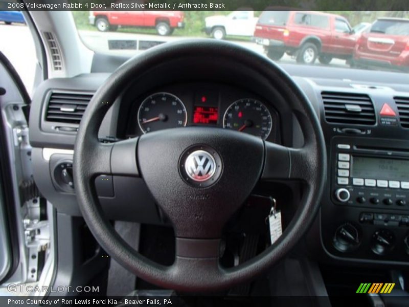 Reflex Silver Metallic / Anthracite Black 2008 Volkswagen Rabbit 4 Door