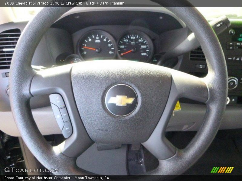 Black / Dark Titanium 2009 Chevrolet Silverado 1500 LS Crew Cab