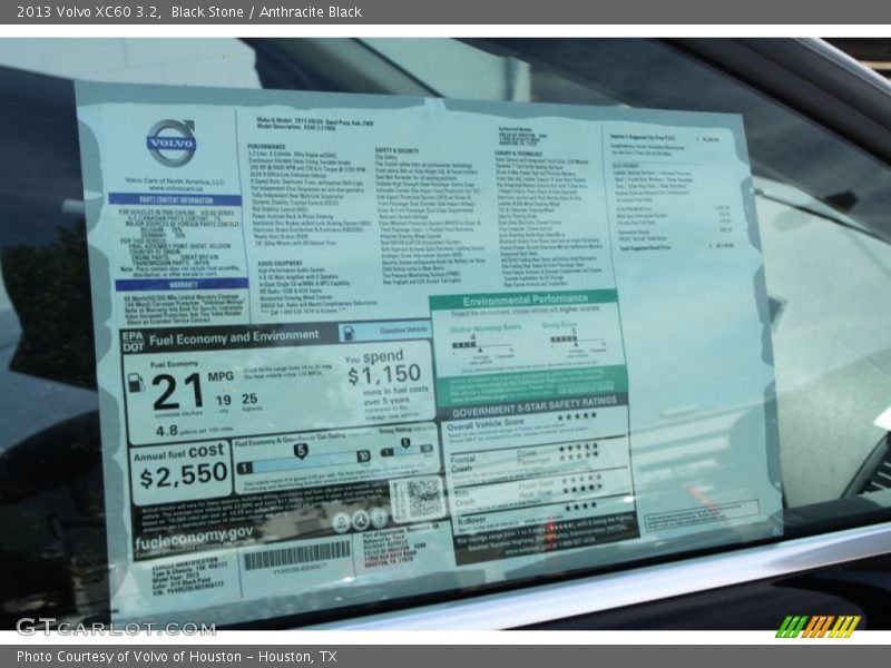 Black Stone / Anthracite Black 2013 Volvo XC60 3.2