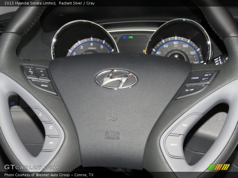 Radiant Silver / Gray 2013 Hyundai Sonata Limited